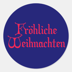 Sticker Rond fröhliche Weihnachten