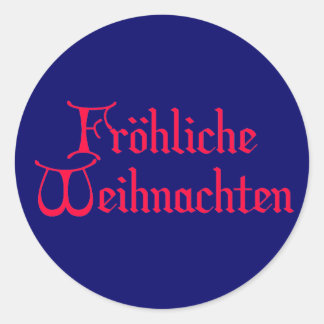 Sticker Rond fröhliche Weihnachten