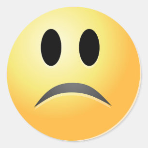 Sticker Rond Froid Triste Miss-you Visage Destiny Art