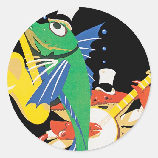 Sticker Rond Frolite de la côte Est (Devant)