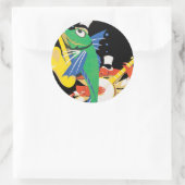 Sticker Rond Frolite de la côte Est (Sac)