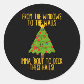 Sticker Rond From The Window To The Wall Christmas Tree Em Xmas (Devant)
