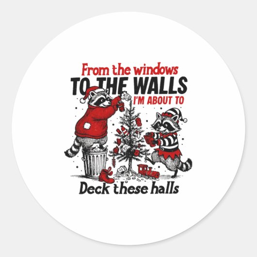 Sticker Rond From The Windows To The Walls I'm About To Deck Th (Devant)