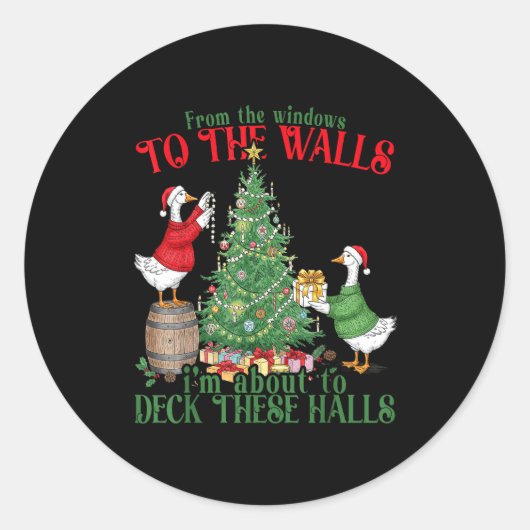 Sticker Rond From The Windows To The Walls I'm About To Deck Th (Devant)