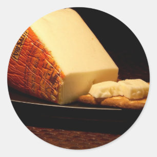 Sticker Rond Fromage de Salut de port