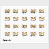 Sticker Rond Fromage Grillé S'Il Vous Plaît ? (Feuille)