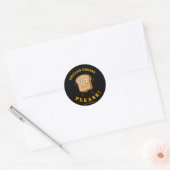 Sticker Rond Fromage Grillé S'il vous plaît (Enveloppe)