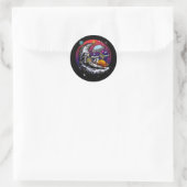 Sticker Rond Fromage Space Moon (Sac)