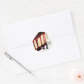 Sticker Rond Fromages Et Blueberges (Enveloppe)