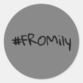 Sticker Rond #FROMily Du Podcast Fandom Korman Productions (Devant)