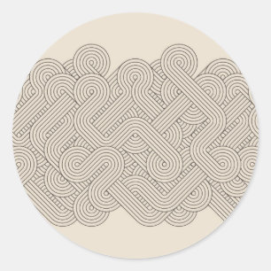 Sticker Rond Frontière abstraite