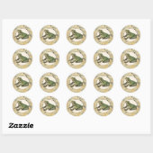 Sticker Rond Frosch (Feuille)