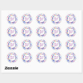 Sticker Rond Frost Berry Winter Party (Feuille)