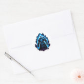 Sticker Rond Frostfire Shadow Knight – Blue Inferno Edition (Enveloppe)