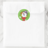 Sticker Rond Frosty the Snowman™ | Crème Frosty Holiday (Sac)