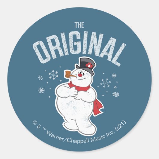 Sticker Rond Frosty the Snowman™ | L'original (Devant)