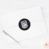 Sticker Rond Frosty Vibes 67 Snowman Christmas (Enveloppe)