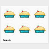 Sticker Rond Fruit (Feuille)