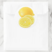 Sticker Rond Fruit citron (Sac)
