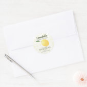 Sticker Rond Fruit citron | Amitié Hello Funny (Enveloppe)