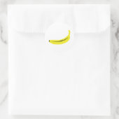 Sticker Rond fruit de banane jaune (Sac)