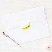 Sticker Rond fruit de banane jaune (Enveloppe)