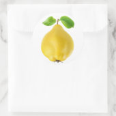 Sticker Rond Fruit de coing (Sac)