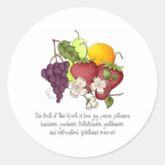 Sticker Rond Fruit de l'Esprit