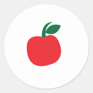 Sticker Rond Fruit de pomme