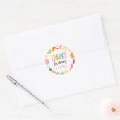 Sticker Rond Fruit fête d'anniversaire (Enveloppe)