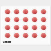 Sticker Rond Fruit lychee (Feuille)