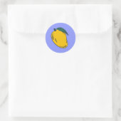 Sticker Rond Fruit Mange À La Main (Sac)
