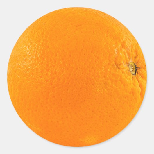 Sticker Rond Fruit orange (Devant)
