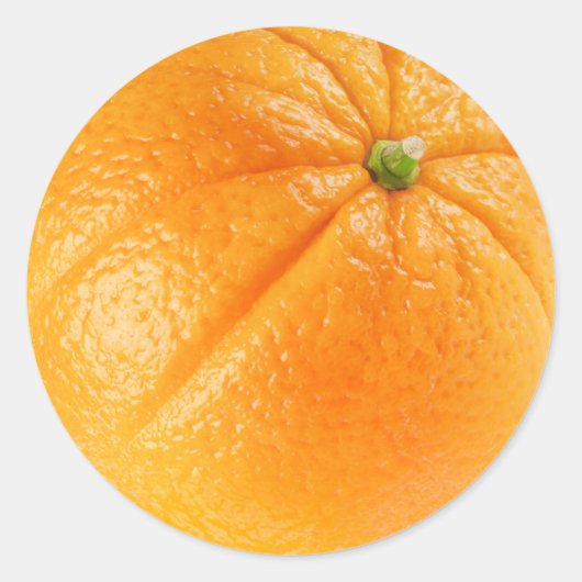 Sticker Rond Fruit orange (Devant)