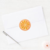 Sticker Rond Fruit Orange Citron (Enveloppe)