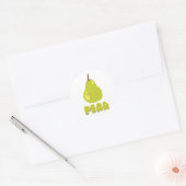 Sticker Rond Fruit poire (Enveloppe)