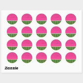 Sticker Rond Fruit Watermelon (Feuille)