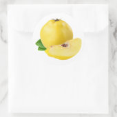 Sticker Rond Fruits de coing (Sac)