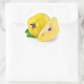 Sticker Rond Fruits de coing (Sac)