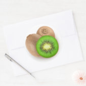Sticker Rond Fruits de Kiwi (Enveloppe)