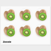 Sticker Rond Fruits de Kiwi (Feuille)