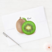 Sticker Rond Fruits de Kiwi (Enveloppe)