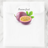 Sticker Rond Fruits de passion (Sac)