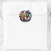 STICKER ROND FRUITS DE SAISON 1 - RAISONS ET PEARS (Sac)