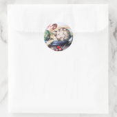 STICKER ROND FRUITS DE SAISON 4- ARTICHOKES, ROSE & FRAISES (Sac)