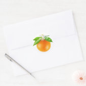 Sticker Rond Fruits et fleurs d'orange (Enveloppe)