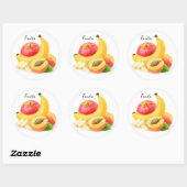 Sticker Rond Fruits frais (Feuille)