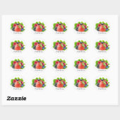Sticker Rond Fruits frais (Feuille)