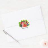 Sticker Rond Fruits frais (Enveloppe)