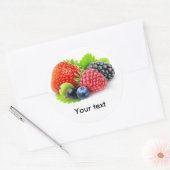 Sticker Rond Fruits frais (Enveloppe)